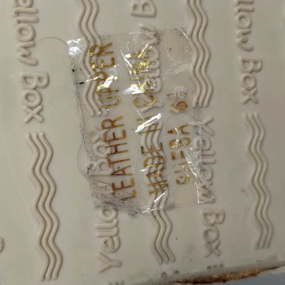 Yellow Box HTF rope woven sandals size 6.5 brown 1" heel - Picture 8 of 10